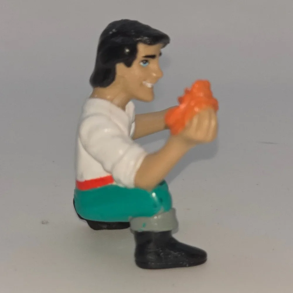 Disney Prince Eric PVC Mini Figure OS Multi Fair The Little Mermaid Sebastian